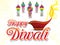 Abstract artistic creative deepawali text