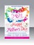 Abstract artistic mother day flyer