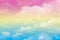 Abstract artistic soft pastel colorful cloud sky for background