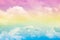 Abstract artistic soft pastel colorful cloud sky for background