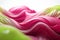 Abstract Artistry: Chartreuse Green & Magenta Pink Twisted Waves in Minimalist 3D Render