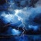 Abstract artwork showcasing the dramatic beauty of stormy skies