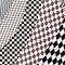 Abstract asymmetrical beautiful black and purple checkered pattern