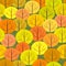 Abstract autumn forest seamless background