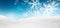 Abstract Azure Blue Background Panorama Winter Landscape with Fa