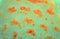 Abstract background. Art image with orange stains