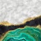 abstract background, artificial stone texture, green agate black obsidian white marble and gold glitter foil, modern marbled