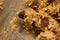 Abstract Background of Batter Dough of Oatmeal Chocolate Chip Cookie