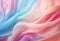 Abstract background of beautiful silk soft pastel waves. Colorful pastel fabric textures background. Generative AI