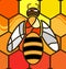 abstract background bee
