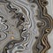 Abstract background, black and white wavy lines with gold glitter veins, modern marbling, fake creative stone texture