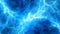 Abstract background of blue electrical lightning bolts with dynamic energy and intense light