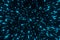 Abstract background Blue Particle explosion Shock waves 3d rendering