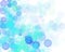 Abstract background of blue purple bubbles, ball bubble circle illustration on white. Fantasy magic backdrop in bokeh effect for