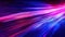 Abstract background in blue and purple neon glow colors.Panoramic high speed technology concept. motion Blur