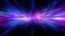 Abstract background in blue and purple neon glow colors.Panoramic high speed technology concept. motion Blur