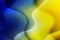 Abstract background in blue and yellow tones