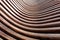 Abstract background of brown wooden curves. Smooth bends