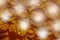 Abstract background bubble gold brown tones