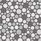 Abstract background with circles. Black and white grainy dotwork design. Pointillism pattern. Stippled vector illustration