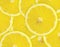 Abstract background with citrus-fruit of lemon slices. Close-up. Studio photography.
