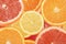 Abstract background of citrus slices