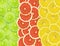 Abstract background of citrus slices