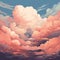 Abstract background clouds theme dramatic atmosphere high quality ai generated image