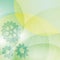 Abstract background with cogwheels - light green transparent vector illustration