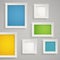 Abstract background of color boxes