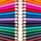 Abstract background of colored pencils