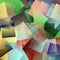 Abstract background with colorful cubism type