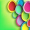 Abstract background with colorful Easter egg