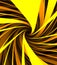 Abstract background with colorful spinning orange and yellow helix, 3D. Print. Endless hypnotic rotation of curved lines