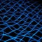 abstract background with a dark background and a glimmering blue mesh or woven lines