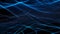 abstract background with a dark background and a glimmering blue mesh or woven lines