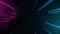 Abstract background with fast flying light streaks. Neon lines animation