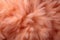 An abstract background of fluffy peach fuzz feathers Color of the year 2024. AI generated