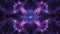 abstract background A fractal pattern of electric sparks in blue and purple hues