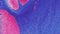 Abstract background glitter drip pink blue paint