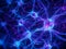 Abstract background of glowing neurons