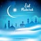 Abstract background for islamic greeting eid mubarak - translation : blessed festival.