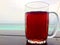 Abstract background isolated glass mug refreshing black tea tropical island holiday