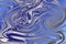 Abstract background with liquify effect in trandy blue and silver colors