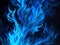 Abstract Background with Mesmerizing Blue Flames