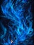 Abstract Background with Mesmerizing Blue Flames