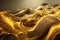 Abstract background of molten liquid gold. Abstract texture of liquid acrylic. Vibrant swirl pattern