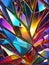 Abstract background, mosaic made of multicored pieces of glass modern art wallpaper