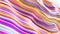 Abstract background with multicolor waves on plane. Lines form plane with waves on white background. Lines like fibers