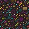 Abstract background with multicolored geometric shapes